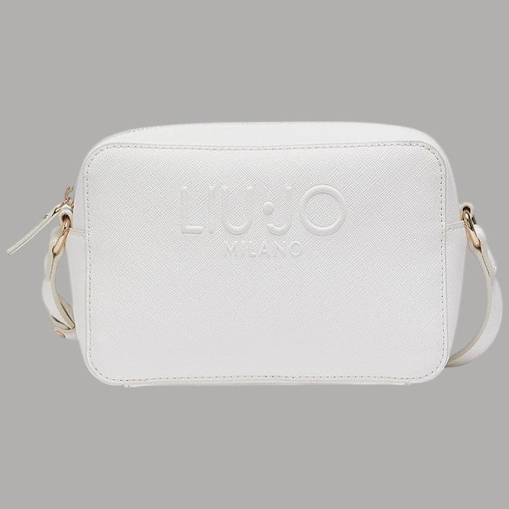 Liu Jo borsa a tracolla medio logo rialzato saffiano zip - 13