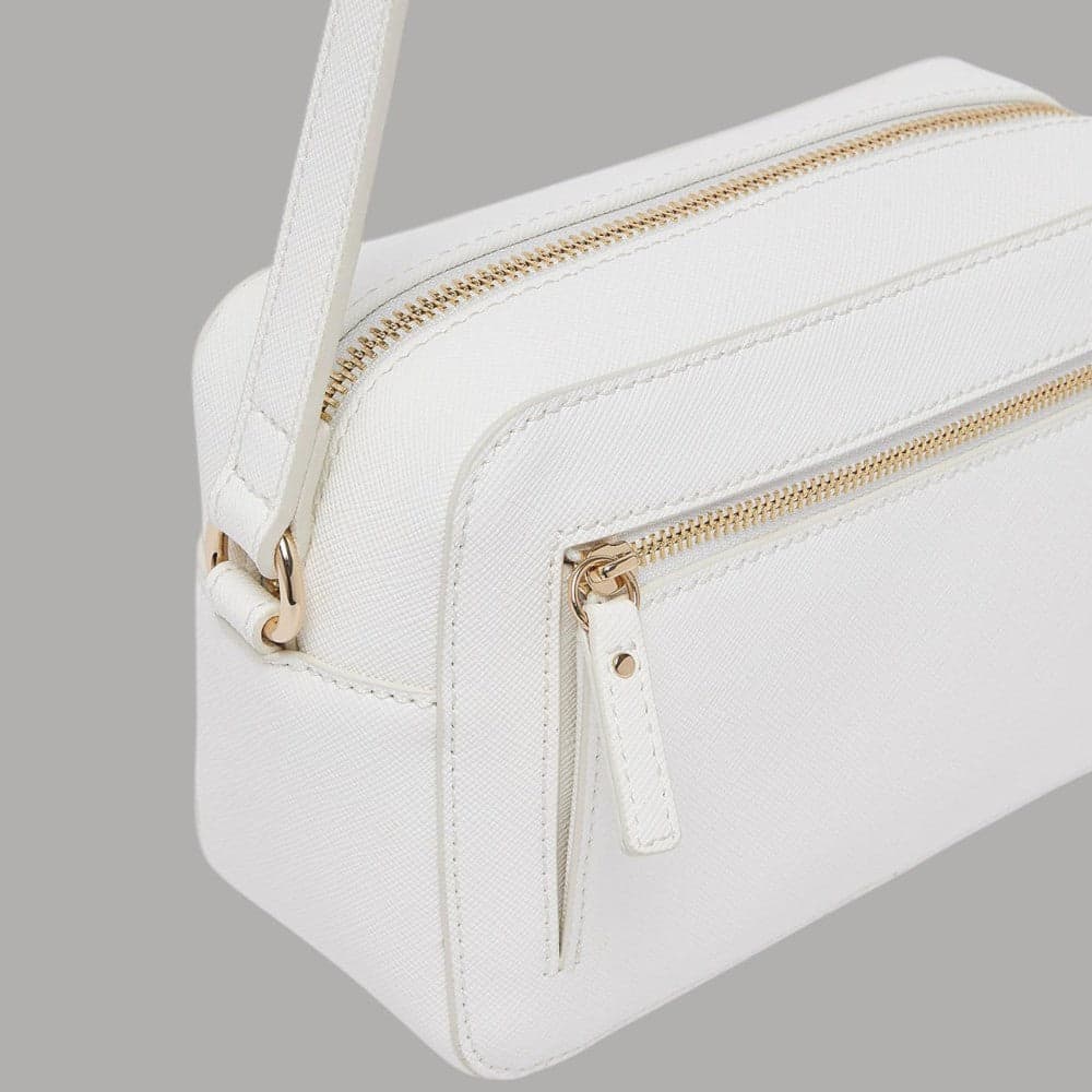 Liu Jo borsa a tracolla medio logo rialzato saffiano zip - 16