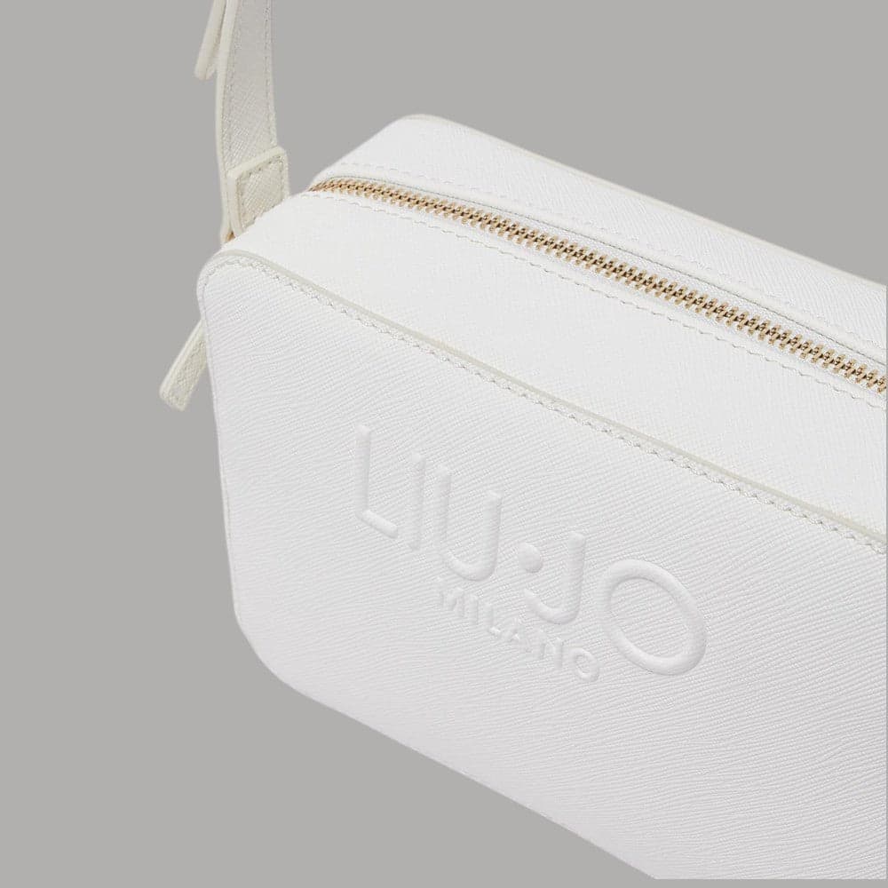 Liu Jo borsa a tracolla medio logo rialzato saffiano zip - 17