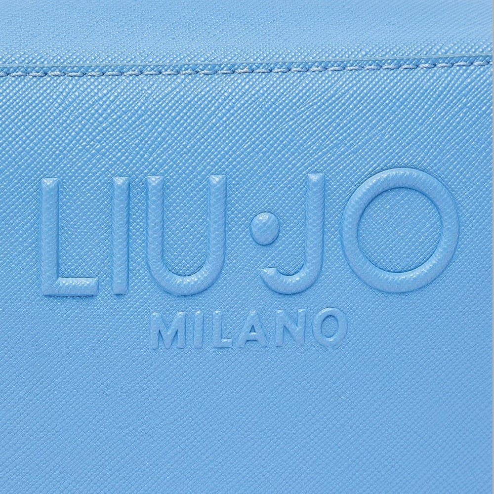 Liu Jo borsa a tracolla medio logo rialzato saffiano zip - 10