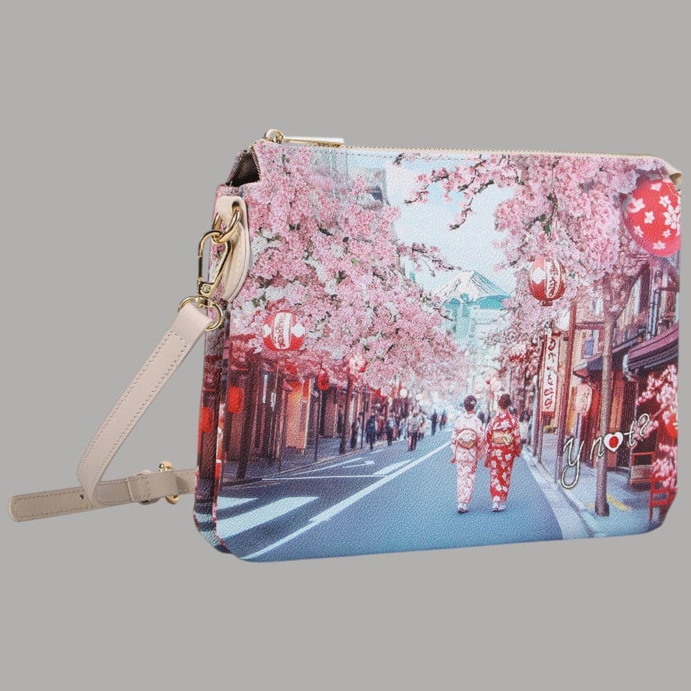 YNot Borsa a Tracolla Due Scomparti Stampa Città Ecopelle e PVC - 6