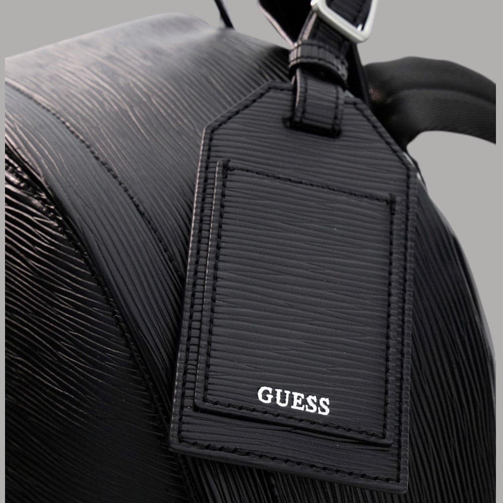 Guess Zaino Uomo Milano in Similpelle con Charm e Logo Triangolo Nero - 6