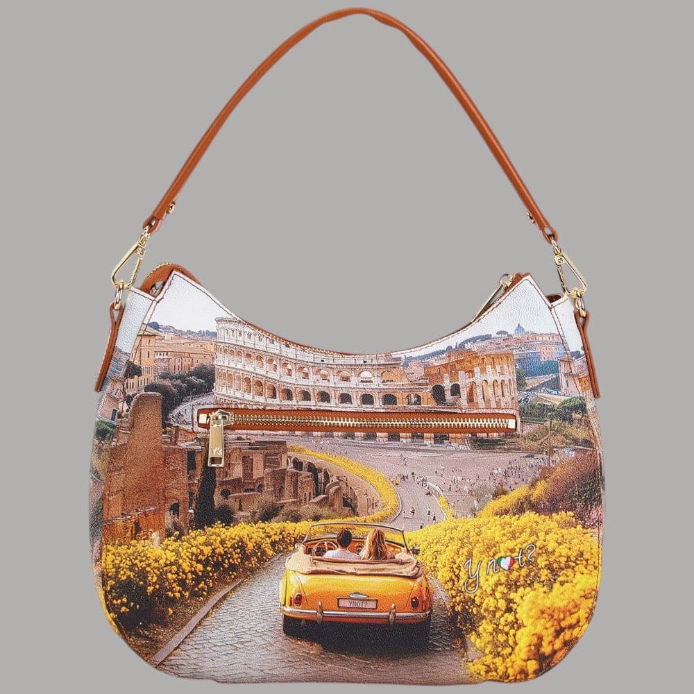 YNot borsa hobo ecopelle stampa città doppia portabilità YES629S6 - 3