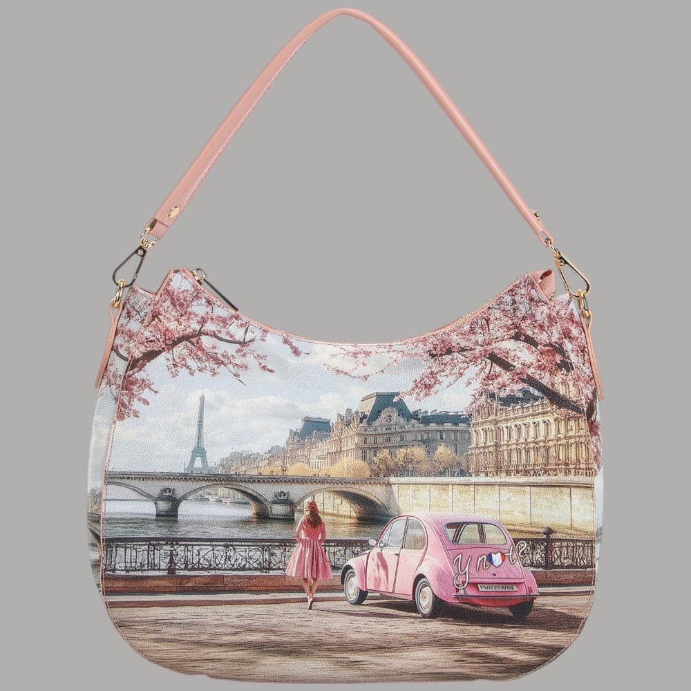 YNot borsa hobo ecopelle stampa città doppia portabilità YES629S6 - 4