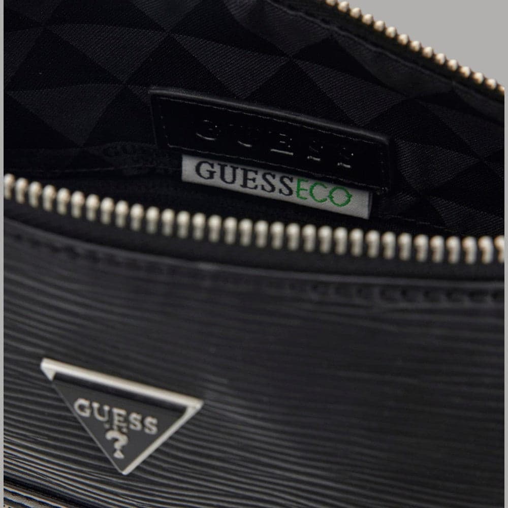 Guess Tracolla Uomo Milano Borsello Similpelle Zip Design Elegante - 3
