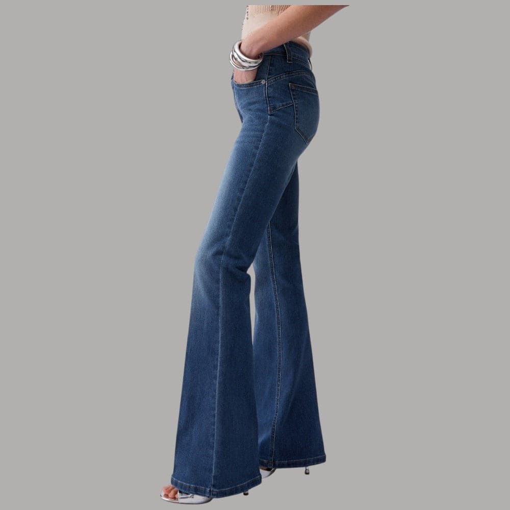 Liu Jo Jeans Bootcut Vita Alta Stonewash Eleganti - 2