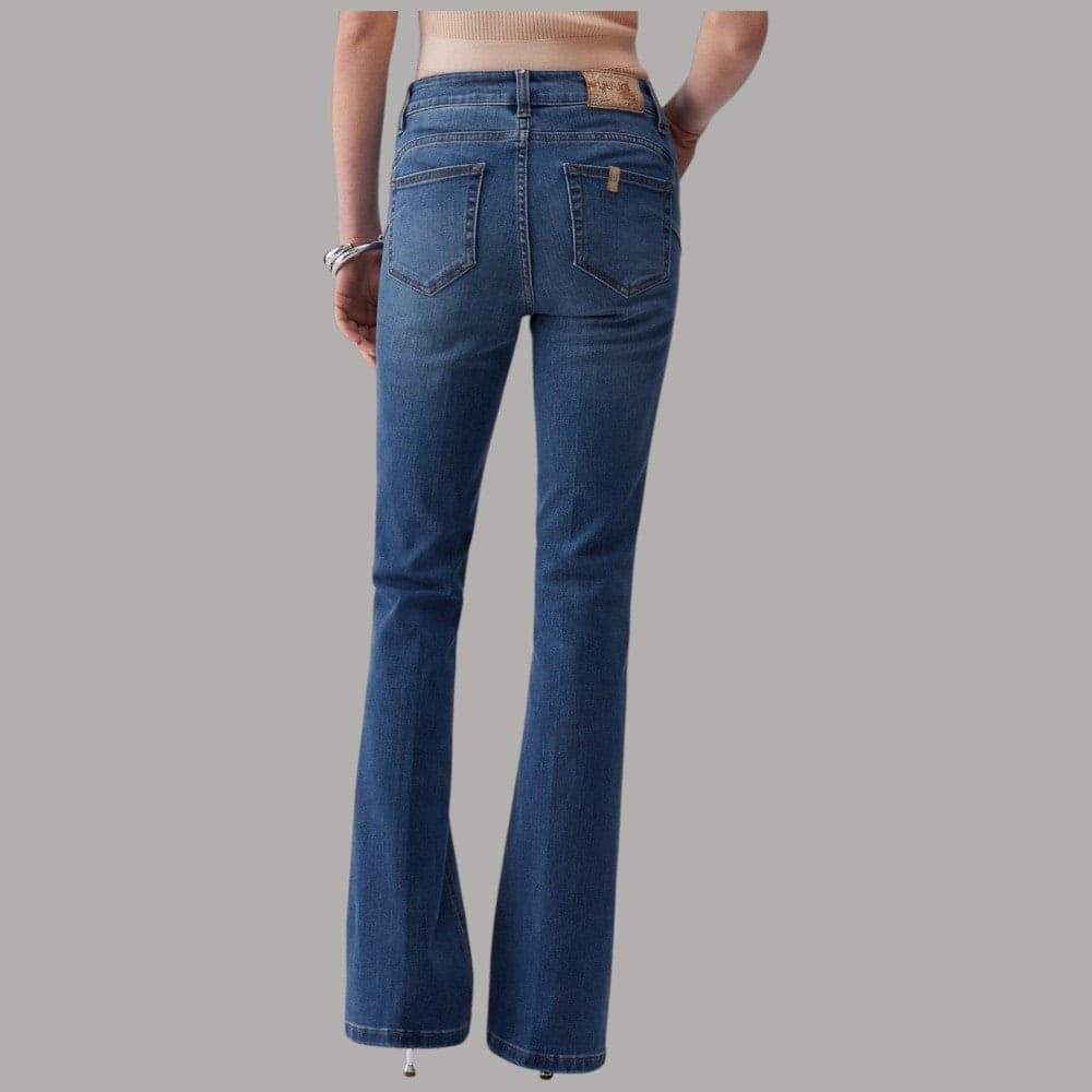 Liu Jo Jeans Bootcut Vita Alta Stonewash Eleganti - 4