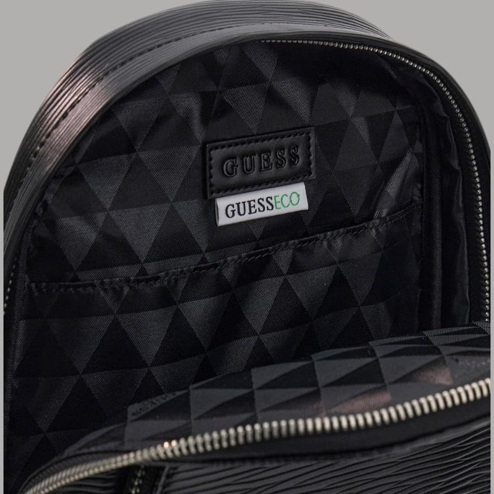 Guess Zaino Uomo Milano Monospalla Similpelle Nero con Logo Triangolare - 3
