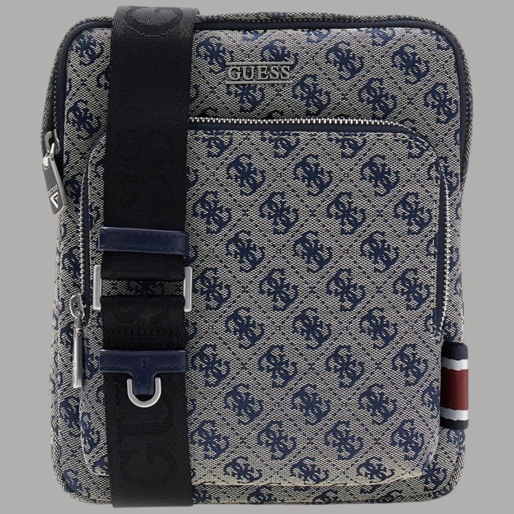 Guess Borsello da Uomo Boston 4G Logo Tracolla Regolabile Tessuto Resistente - 5