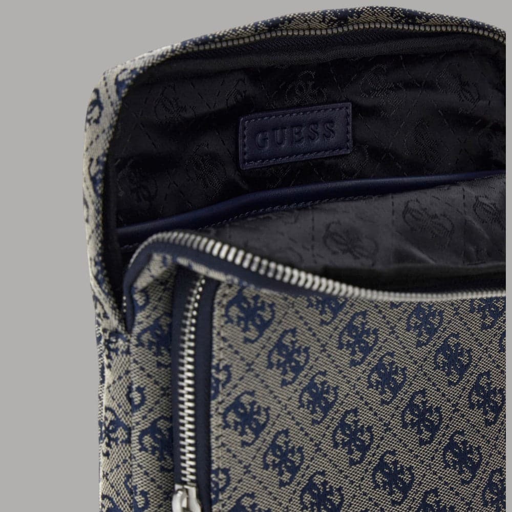 Guess Borsello da Uomo Boston 4G Logo Tracolla Regolabile Tessuto Resistente - 3