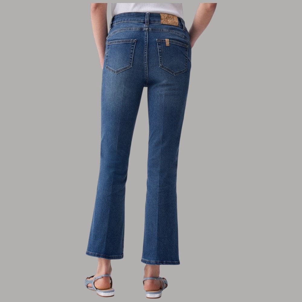 Liu Jo Jeans Flare Cropped Vita Alta, Comfort & Stile Stonewash - 5