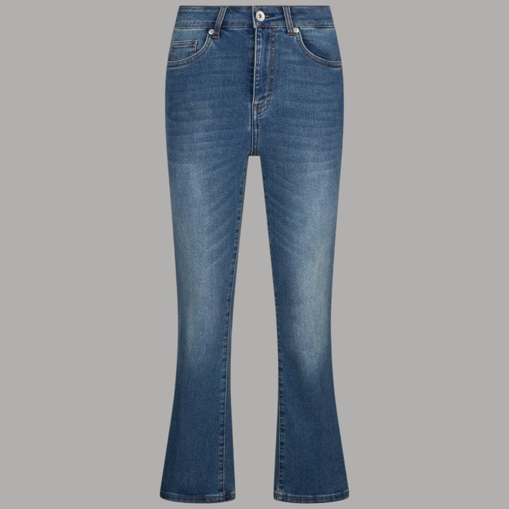 Liu Jo Jeans Flare Cropped Vita Alta, Comfort & Stile Stonewash - 6
