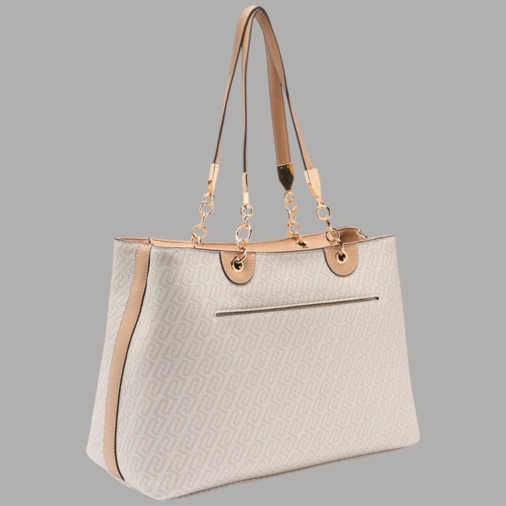 Liu Jo Borsa Shopping Media con Logo Monogram e Tracolla Removibile - 6