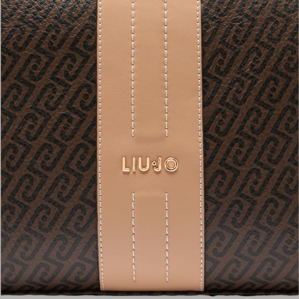Liu Jo Borsa Shopping Media con Logo Monogram e Tracolla Removibile - 10