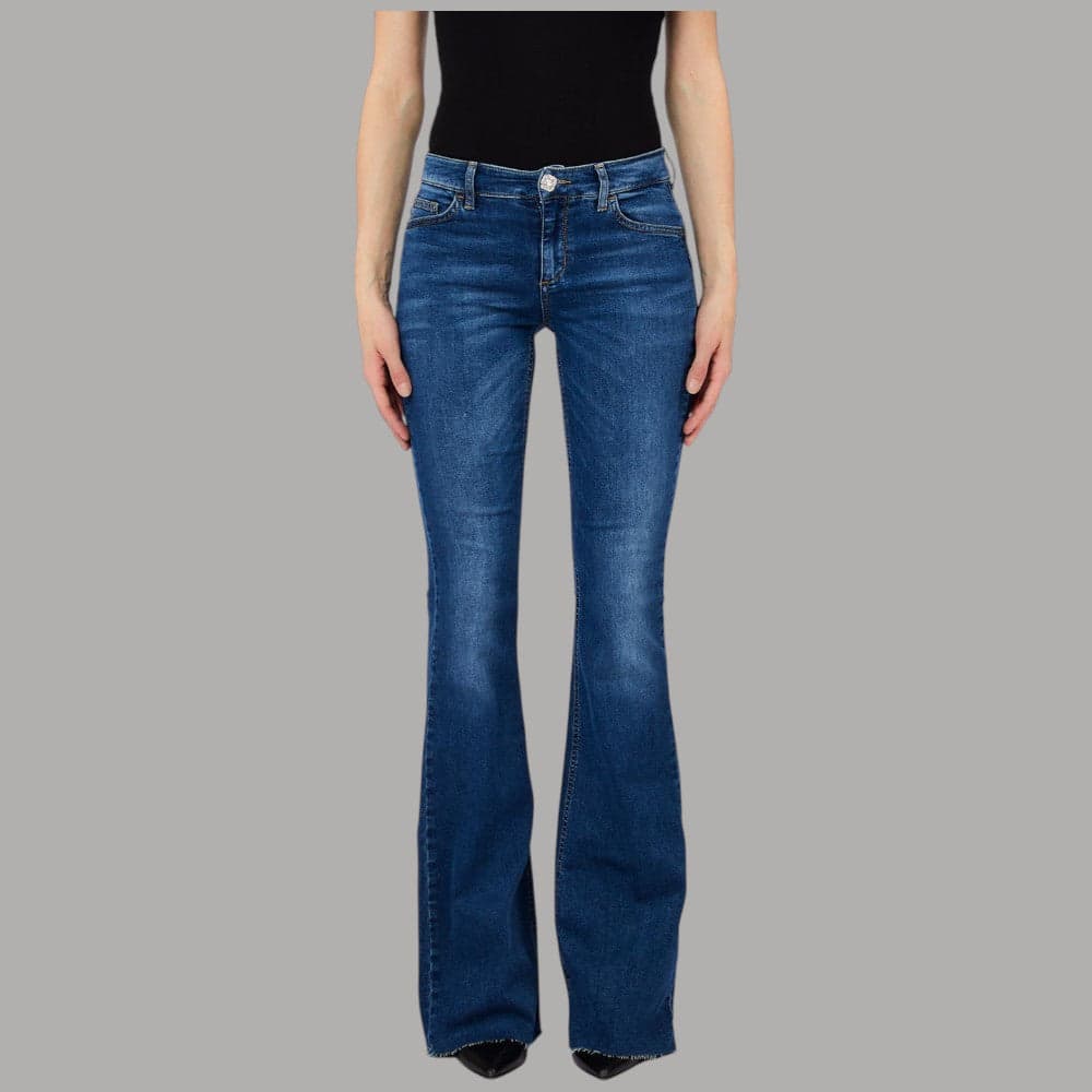 Liu Jo Jeans Flare Stonewash con Inserto Elastico e Comfort - 6