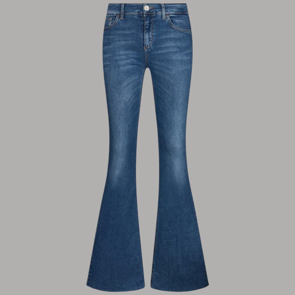 Liu Jo Jeans Flare Stonewash con Inserto Elastico e Comfort - 5