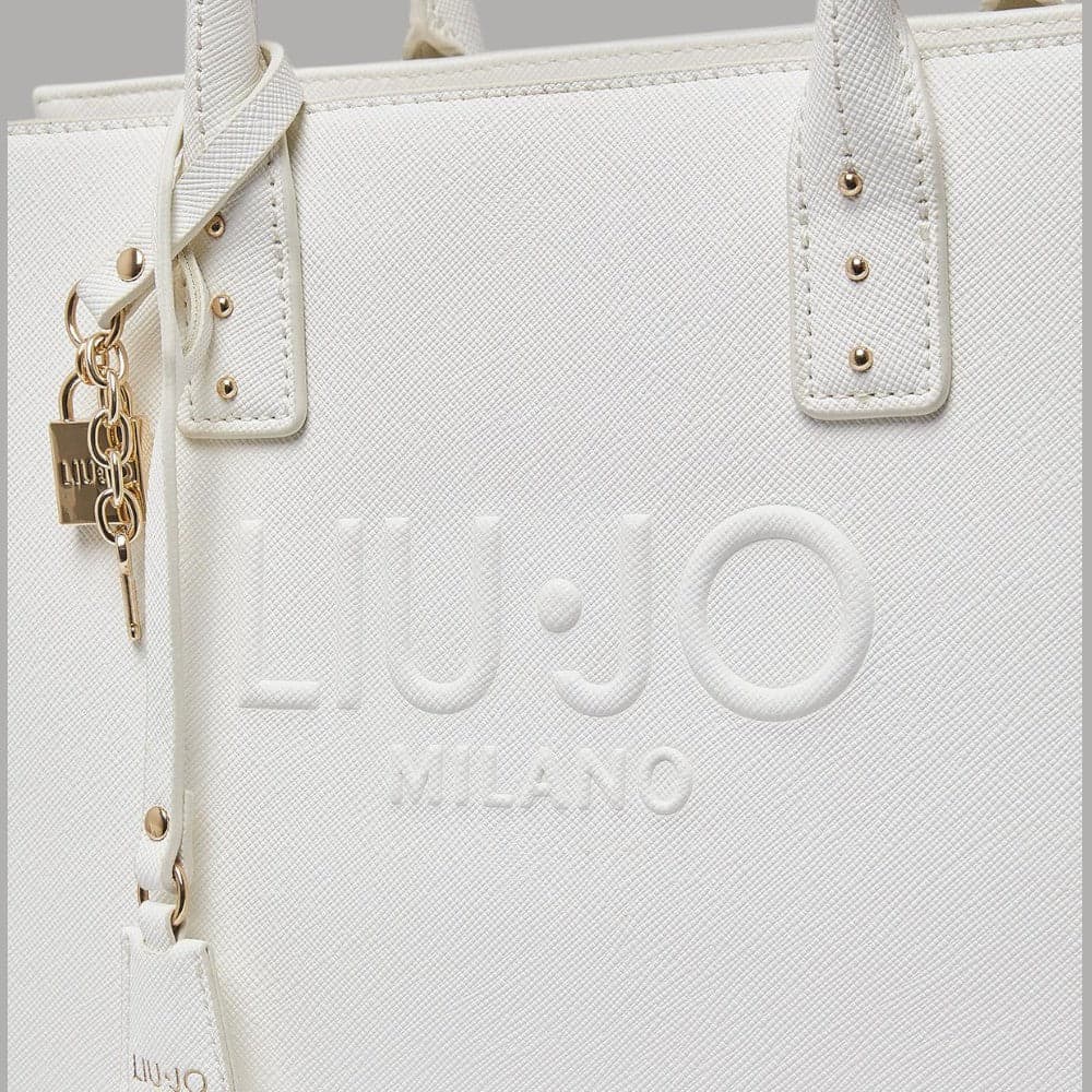 Liu Jo Borsa Shopping Media Tote con Logo Rilievo 25x32x16 cm - 12