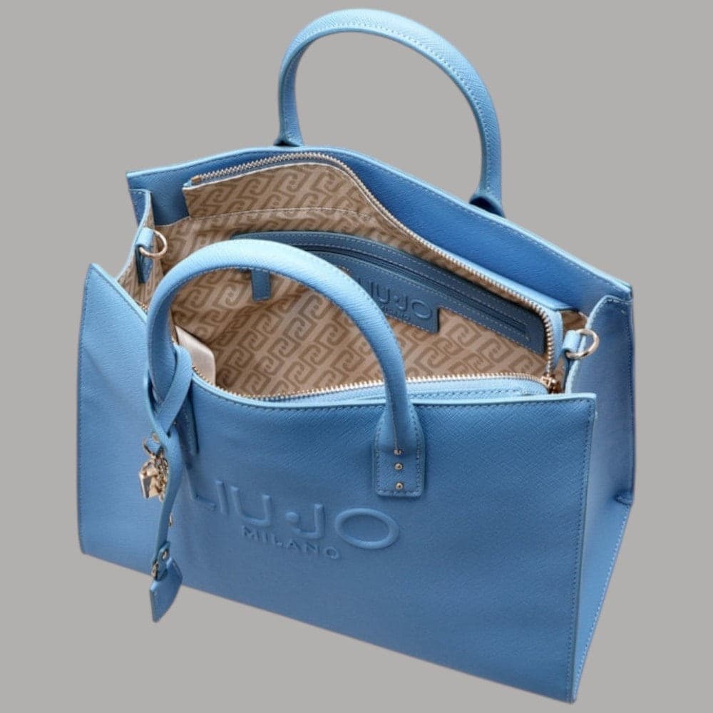 Liu Jo Borsa Shopping Media Tote con Logo Rilievo 25x32x16 cm - 6