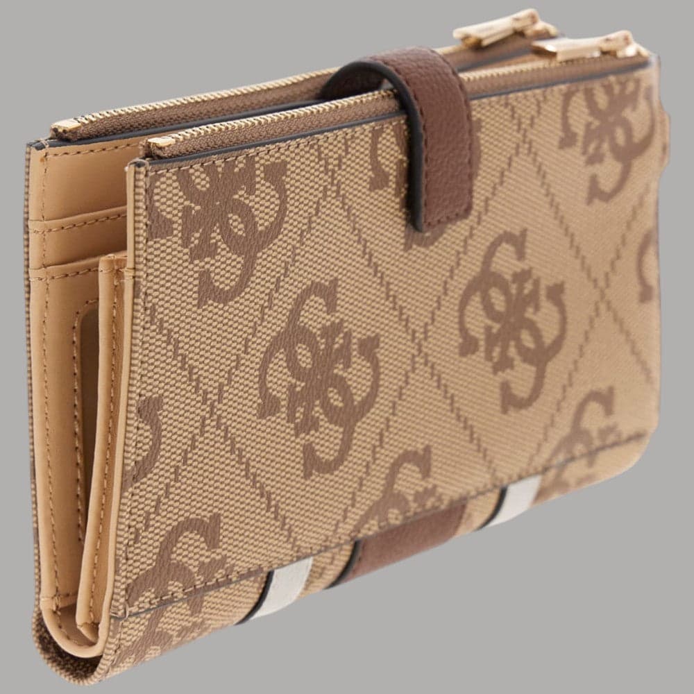 Guess Portafoglio Donna Laurel con Logo 4G e Zip Dorata - 8