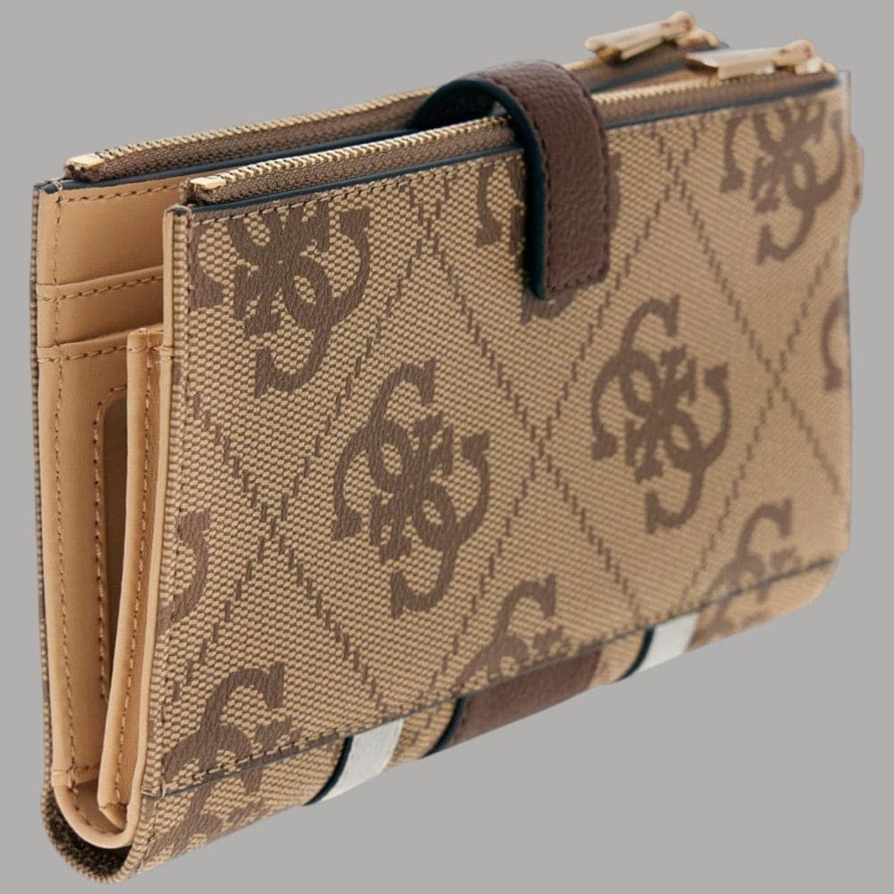 Guess Portafoglio Donna Laurel con Logo 4G e Zip Dorata - 10