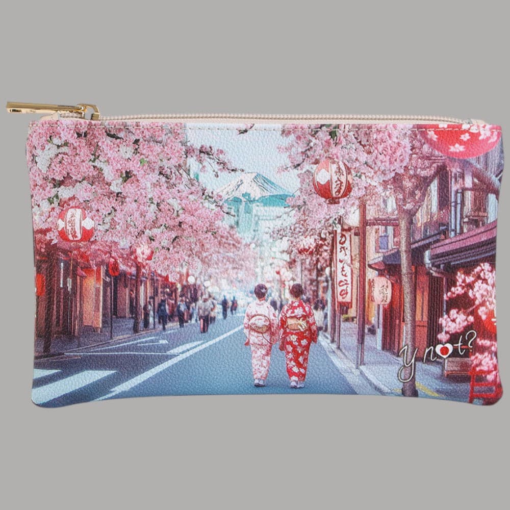 YNot Pochette Pocket Media Stampa Città Ecopelle Pelle PVC Zip Elegante - 11