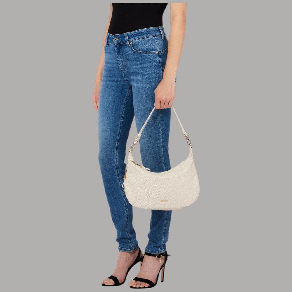 Liu Jo borsa a spalla monogram con tracolla removibile elegante - 5