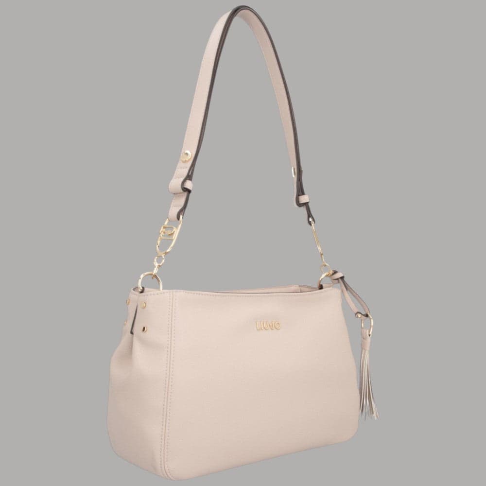 Liu Jo borsa tracolla nappa effetto bottalato con logo elegante - 12