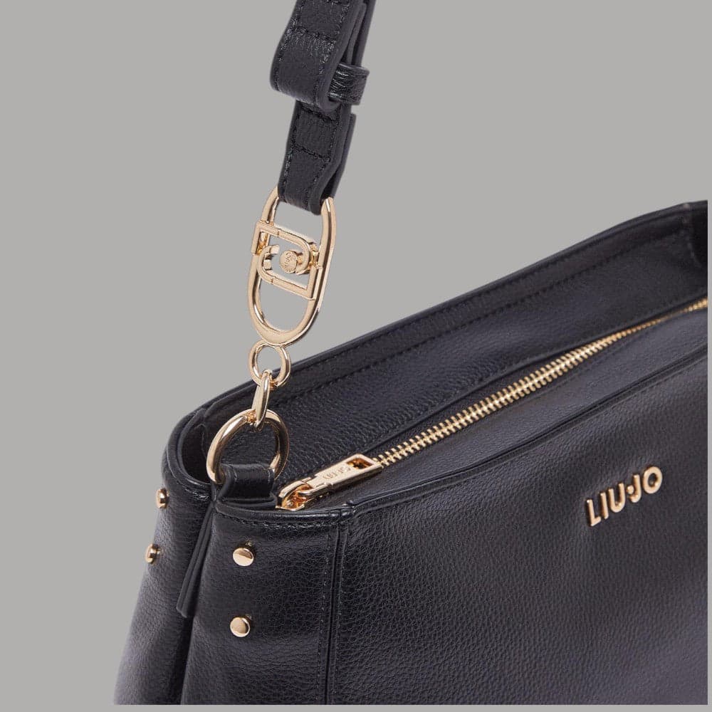 Liu Jo borsa tracolla nappa effetto bottalato con logo elegante - 4