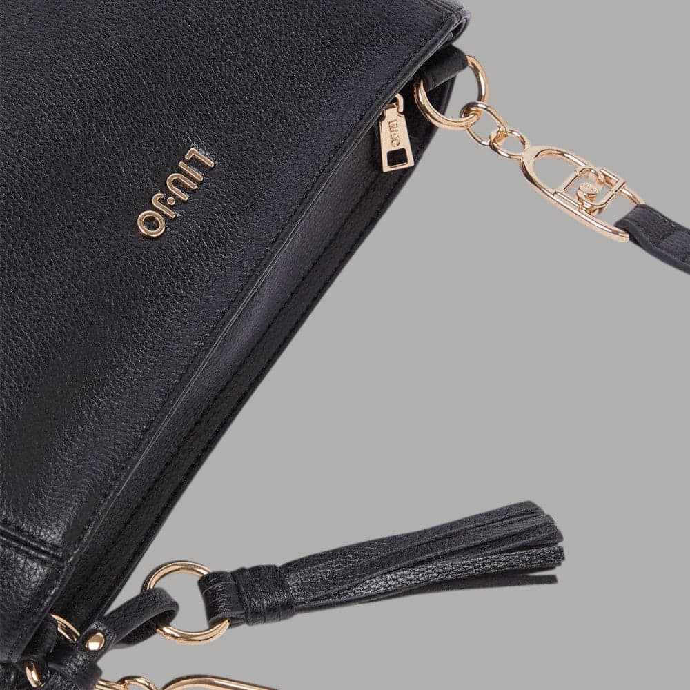 Liu Jo borsa tracolla nappa effetto bottalato con logo elegante - 5