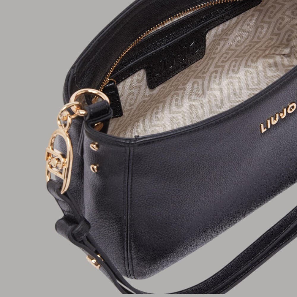 Liu Jo borsa tracolla nappa effetto bottalato con logo elegante - 6