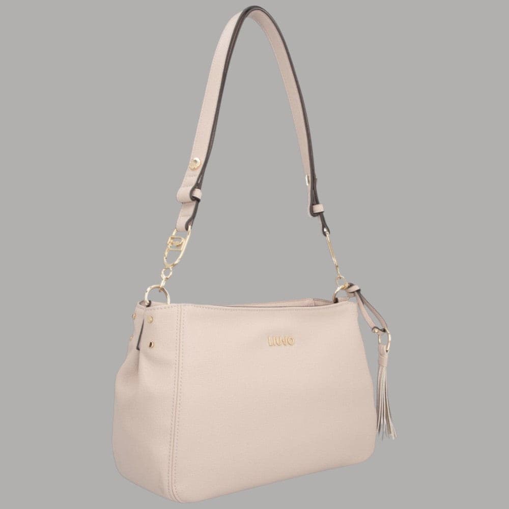 Liu Jo borsa tracolla nappa effetto bottalato con logo elegante - 7