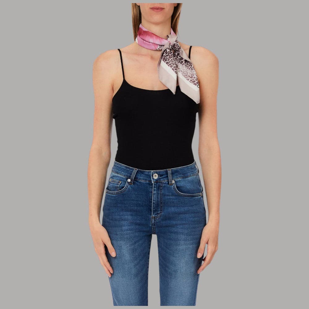 Foulard Liu Jo Donna 70x70 Stampa Fiore con Box Elegante - 21