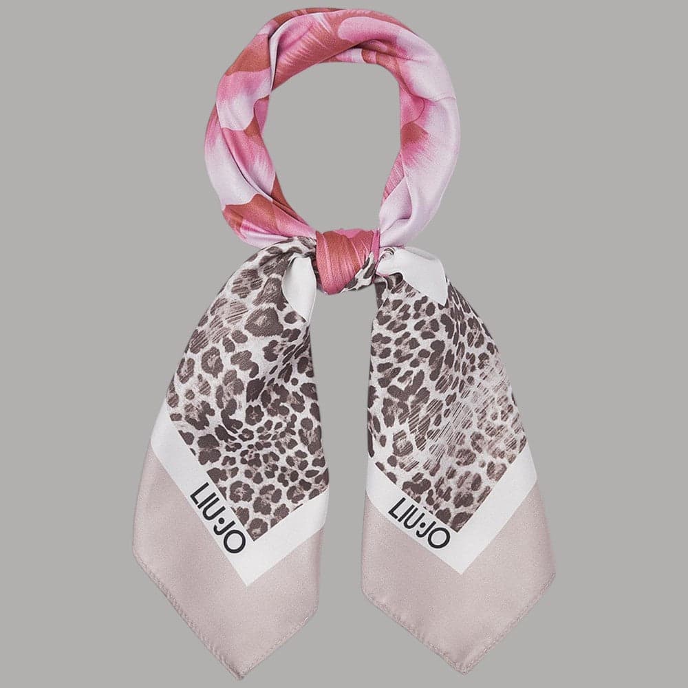 Foulard Liu Jo Donna 70x70 Stampa Fiore con Box Elegante - 2