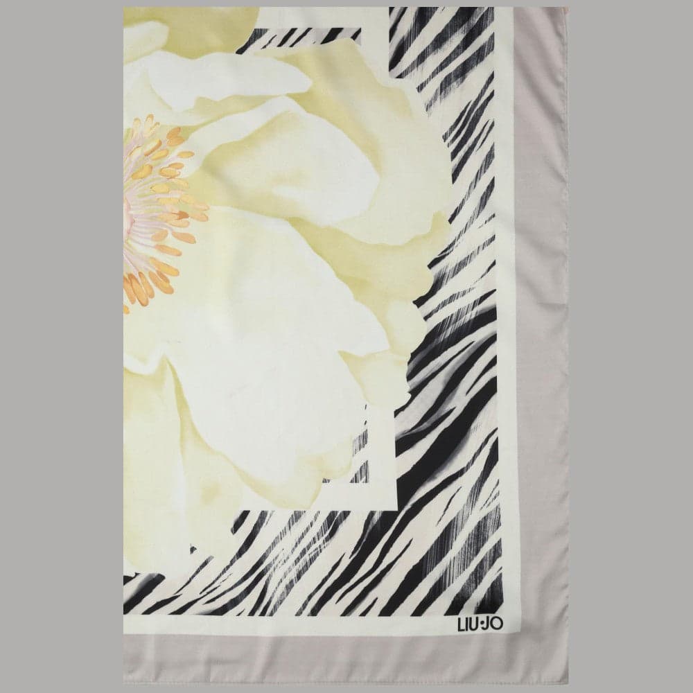 Foulard Liu Jo Donna 70x70 Stampa Fiore con Box Elegante - 17