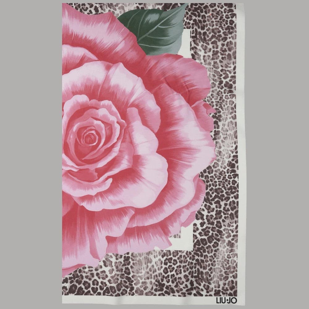 Foulard Liu Jo Donna 70x70 Stampa Fiore con Box Elegante - 3