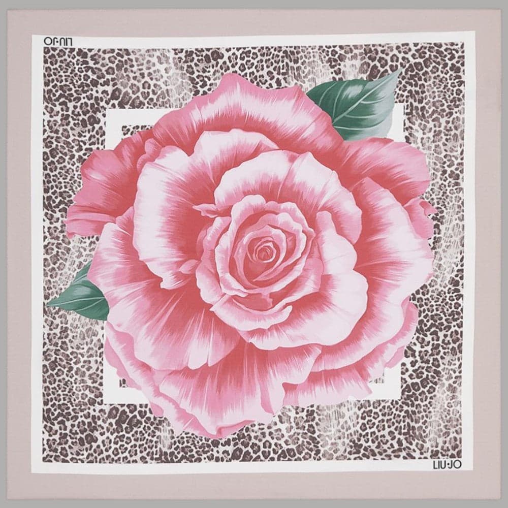 Foulard Liu Jo Donna 70x70 Stampa Fiore con Box Elegante - 4