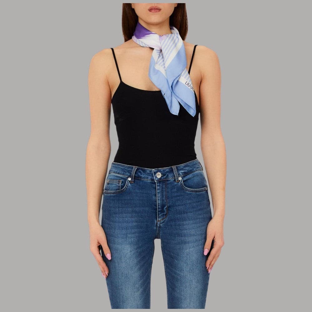 Foulard Liu Jo Donna 70x70 Stampa Fiore con Box Elegante - 7