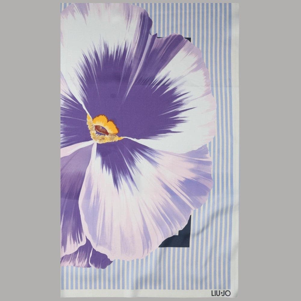 Foulard Liu Jo Donna 70x70 Stampa Fiore con Box Elegante - 9