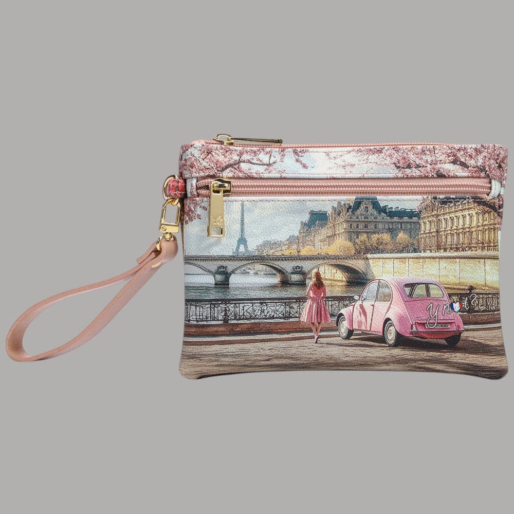 YNot Pochette Media Yesbag con Polsiera in Ecopelle e Zip Città - 10