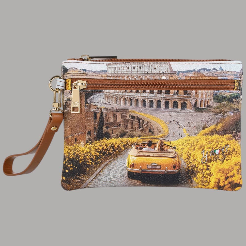 YNot Pochette Media Yesbag con Polsiera in Ecopelle e Zip Città - 9