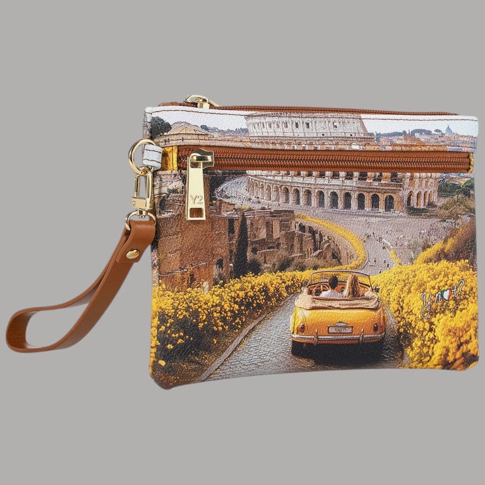 YNot Pochette Media Yesbag con Polsiera in Ecopelle e Zip Città - 2