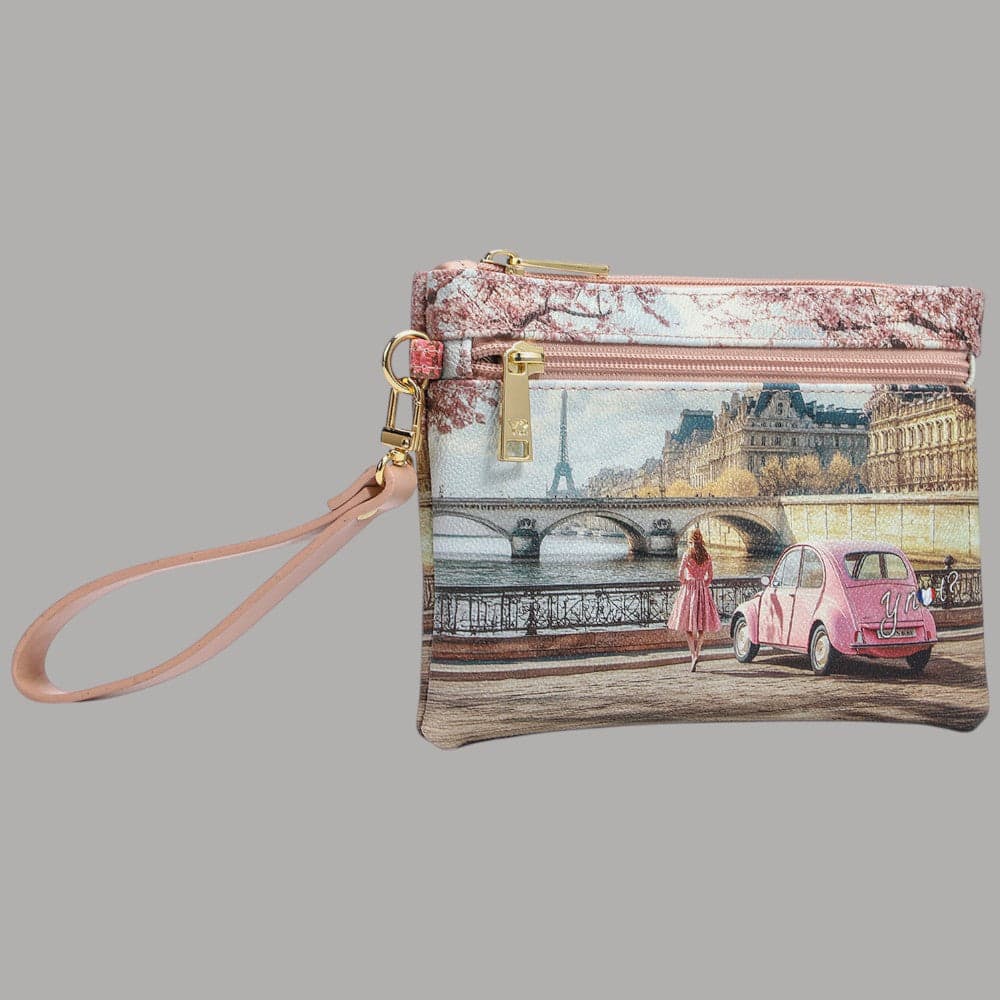 YNot Pochette Media Yesbag con Polsiera in Ecopelle e Zip Città - 6