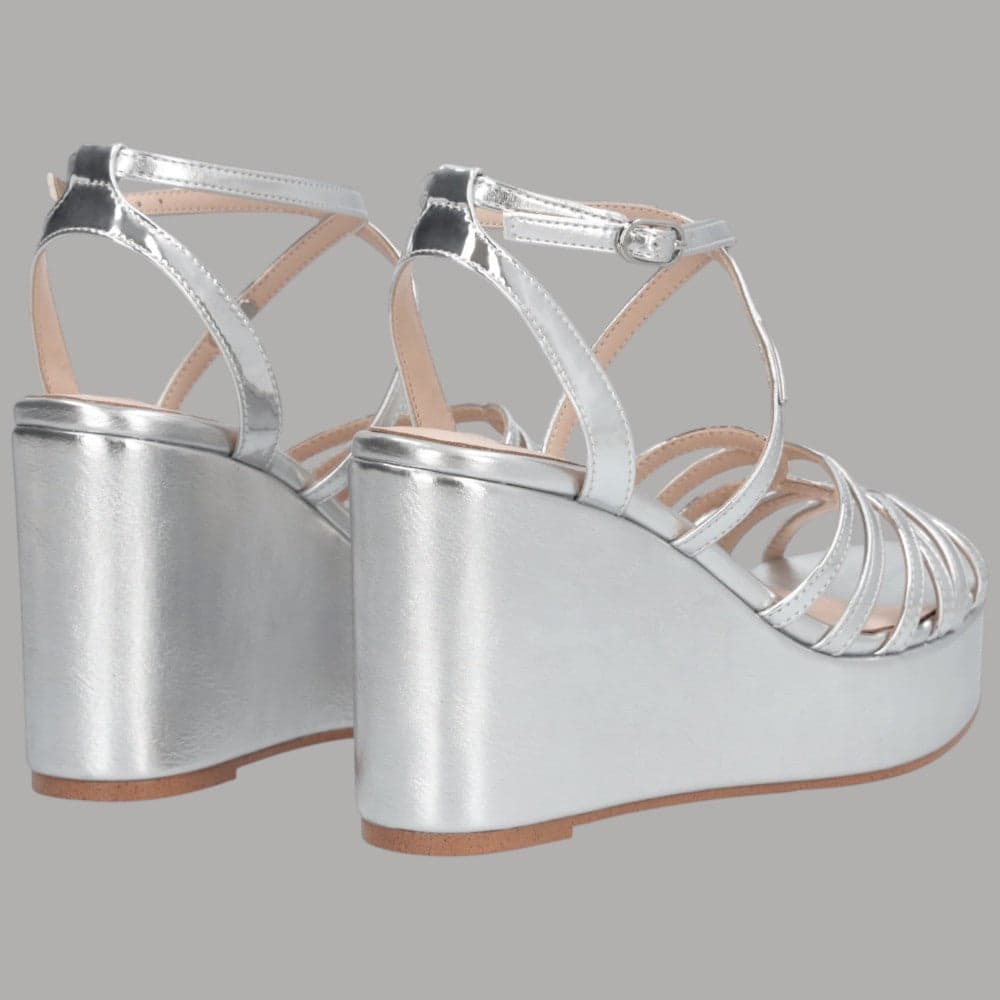 Sandali Liu Jo Argento con Zeppa KANDY, Eleganza e Comfort - 3