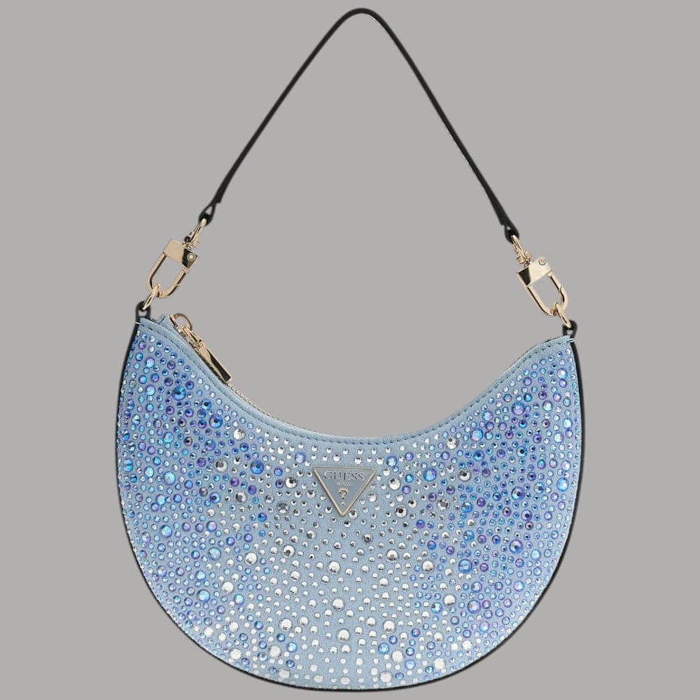 Guess Borsa Hobo Tasmin con Strass e Finiture Dorate Elegante - 10