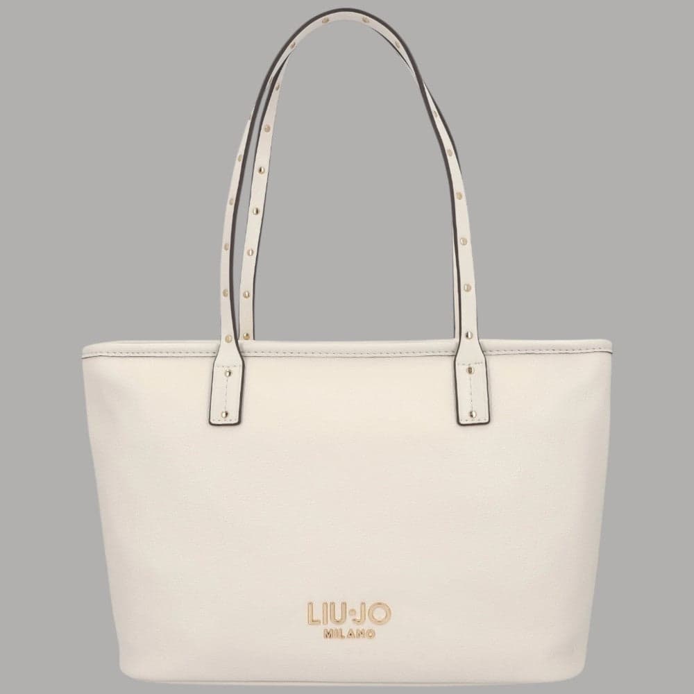 Liu Jo Borsa Shopping Tote con Borchie e Logo Frontale - 6