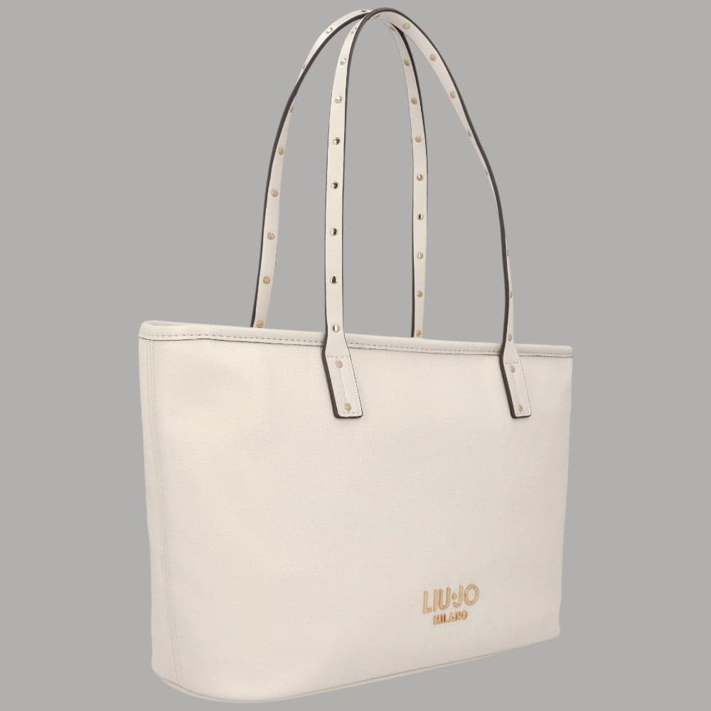 Liu Jo Borsa Shopping Tote con Borchie e Logo Frontale - 2