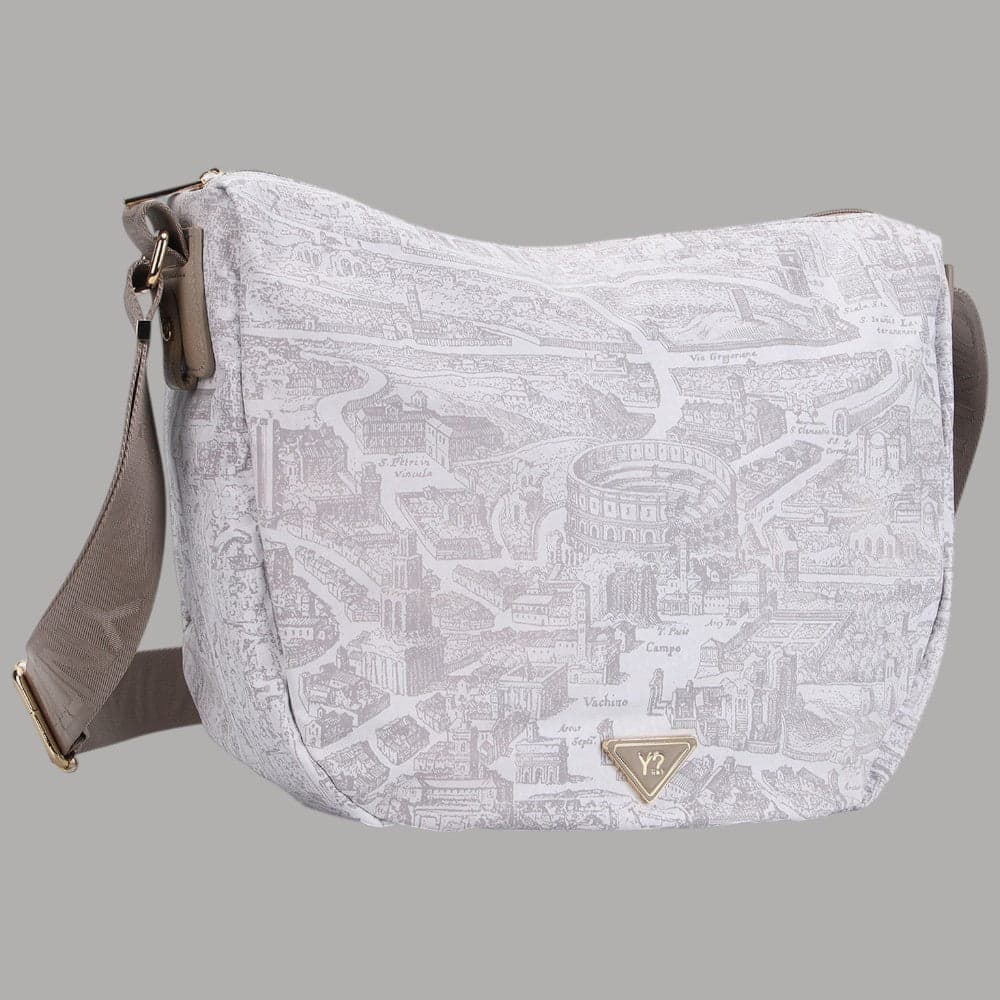 YNot borsa hobo linea GUM Roma in PVC e PU con tracolla regolabile - 2