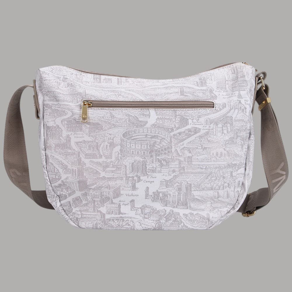 YNot borsa hobo linea GUM Roma in PVC e PU con tracolla regolabile - 3