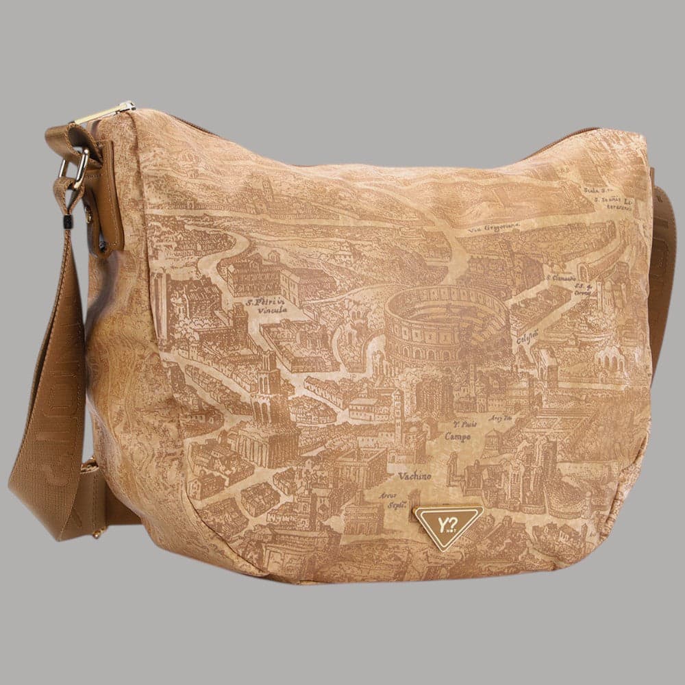YNot borsa hobo linea GUM Roma in PVC e PU con tracolla regolabile - 5