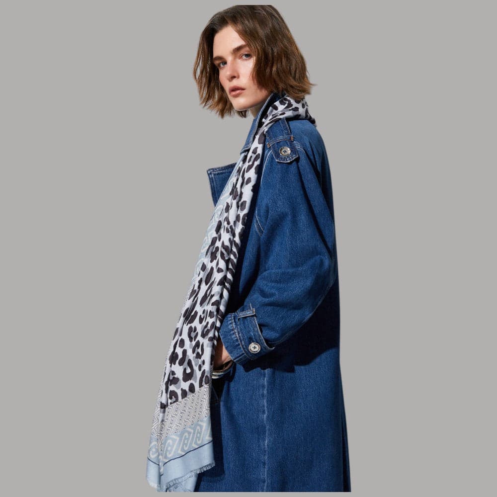 Liu Jo stola animalier modal 90x180 cm con logo elegante - 14